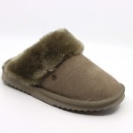 Warmbat slipper wol moss Flurry